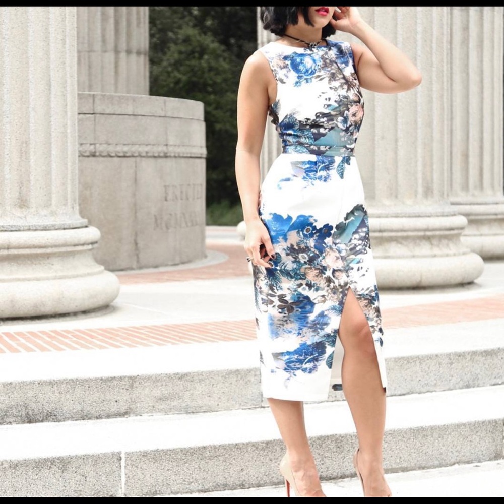 - 🌸🍃Flower paper pencil dress🍃🌸